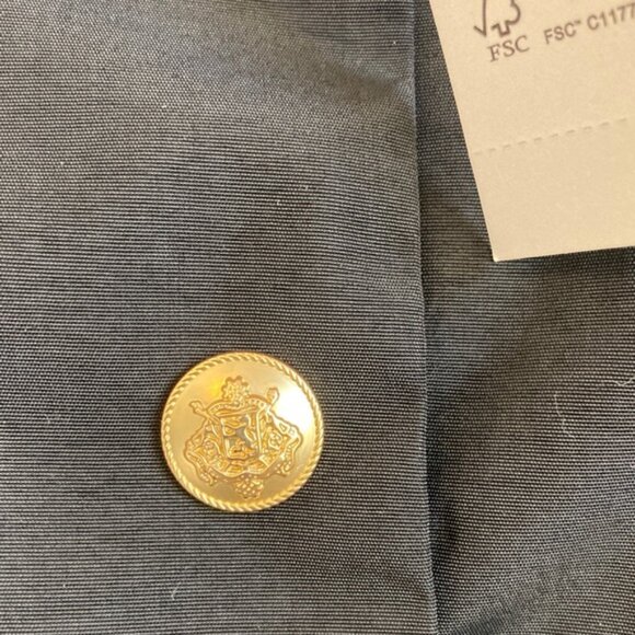 J. Crew Perfect Rain Coat Medium Black Rain Jacket - Picture 5 of 9